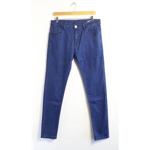 NWT Shadez high rise skinny jeans blue dark wash womens denim size 34 stretch